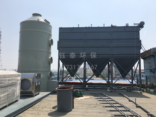 山東兗州輪胎廠PPC64-6布袋除塵器及廢氣處理設備安裝中 山東兗州輪胎廠PPC64-6布袋除塵器及廢氣處理設備安裝中